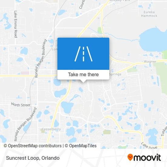 Suncrest Loop map