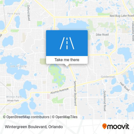 Mapa de Wintergreen Boulevard