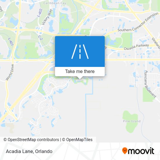 Mapa de Acadia Lane