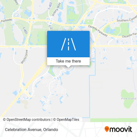 Mapa de Celebration Avenue