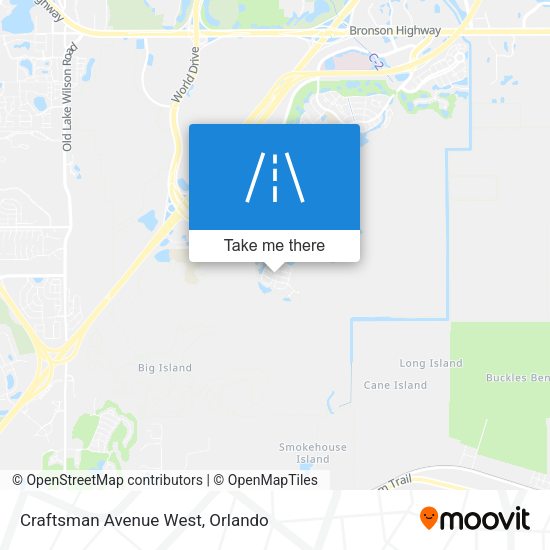 Mapa de Craftsman Avenue West