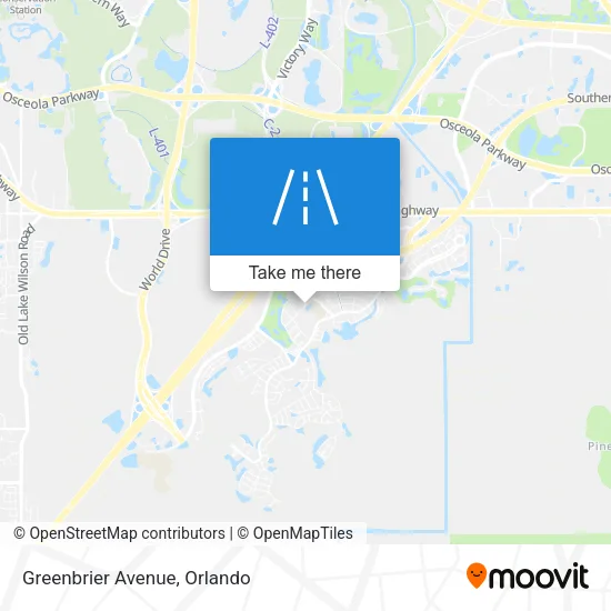 Greenbrier Avenue map