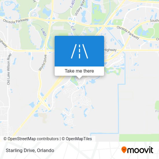 Mapa de Starling Drive