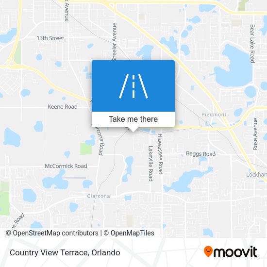 Country View Terrace map