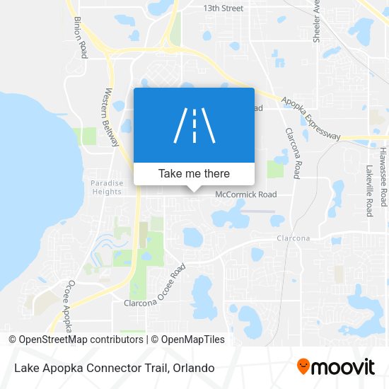 Lake Apopka Connector Trail map