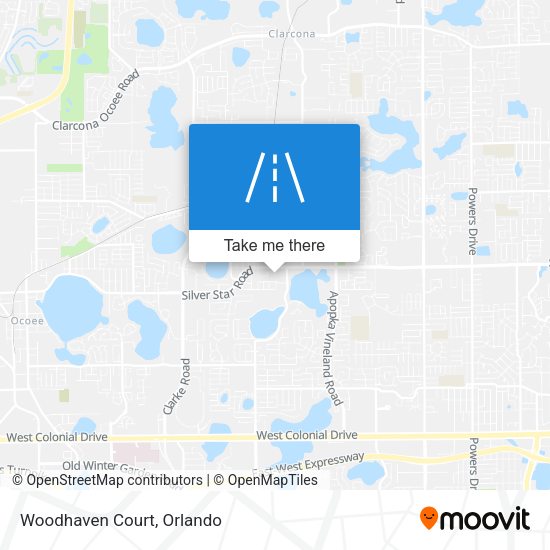Mapa de Woodhaven Court