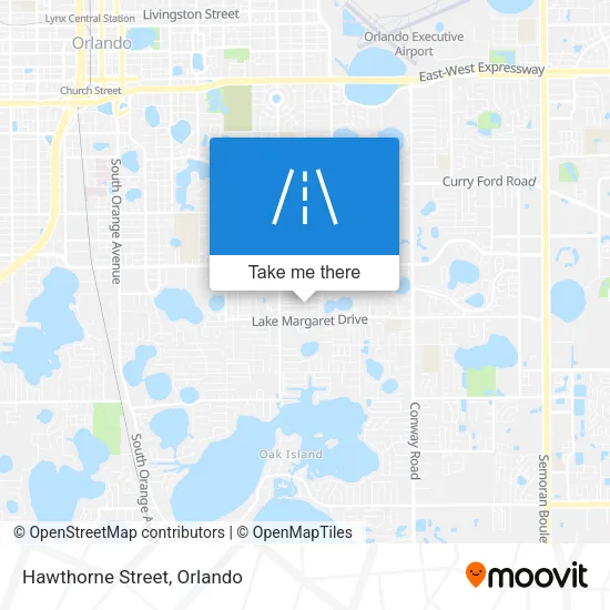 Hawthorne Street map