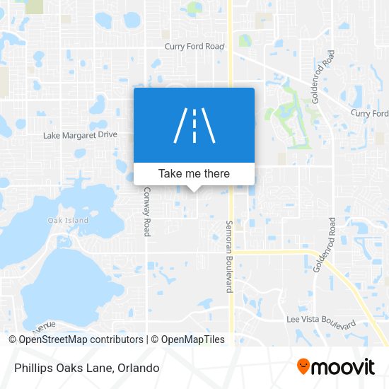 Mapa de Phillips Oaks Lane