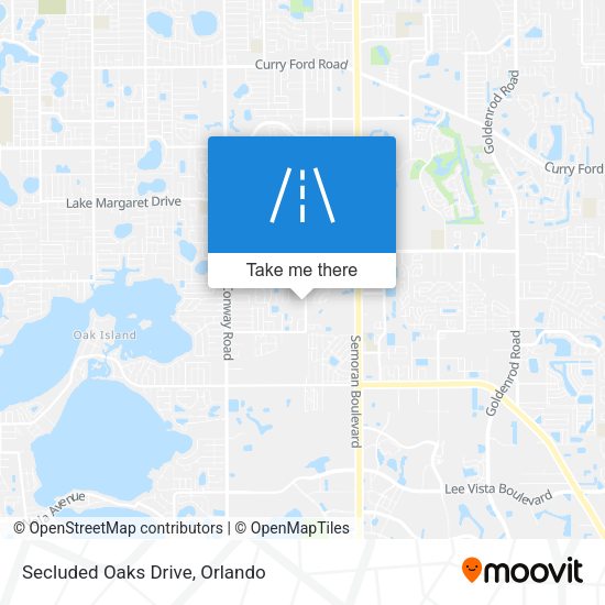 Mapa de Secluded Oaks Drive