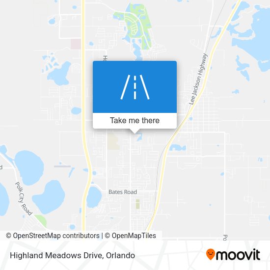 Highland Meadows Drive map