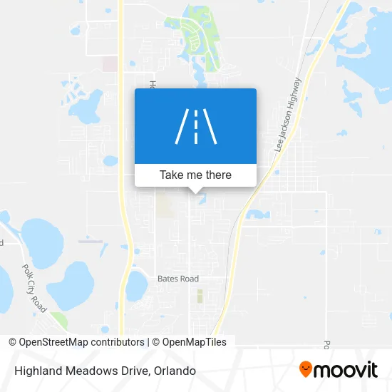 Highland Meadows Drive map
