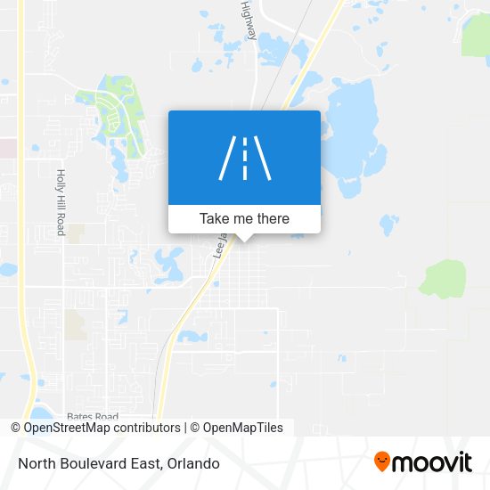 North Boulevard East map
