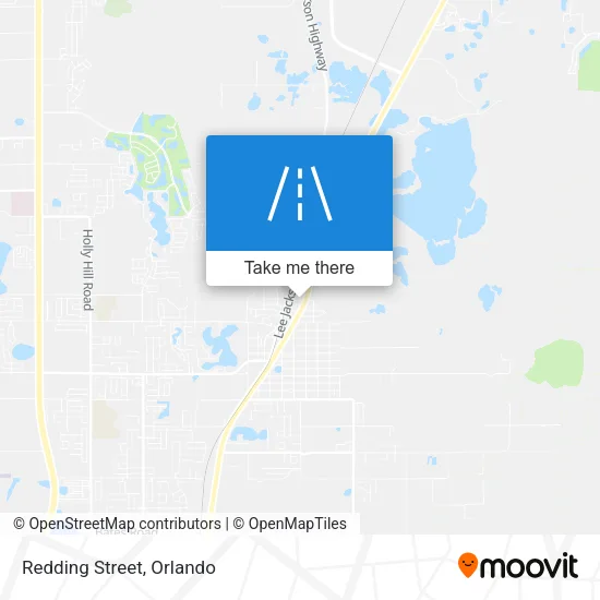 Redding Street map