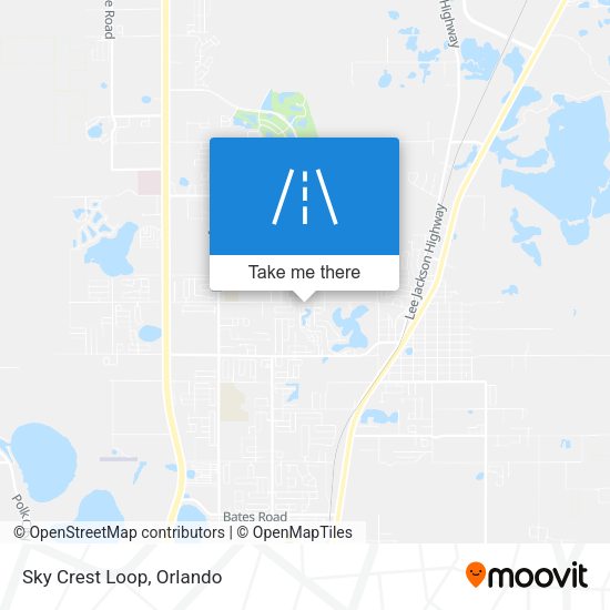 Mapa de Sky Crest Loop