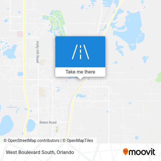 West Boulevard South map