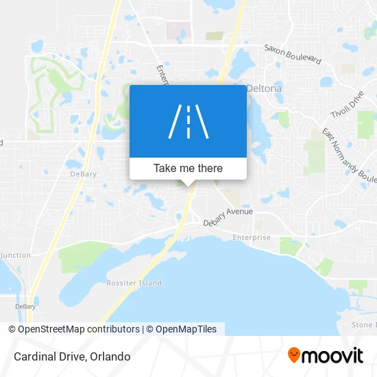 Cardinal Drive map