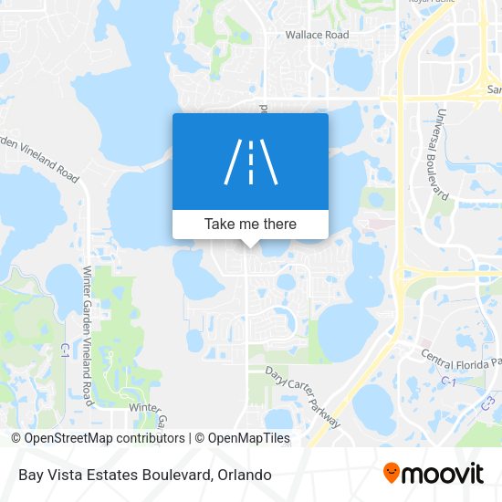 Bay Vista Estates Boulevard map