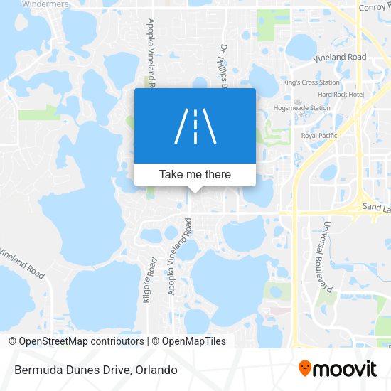 Bermuda Dunes Drive map