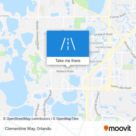 Mapa de Clementine Way