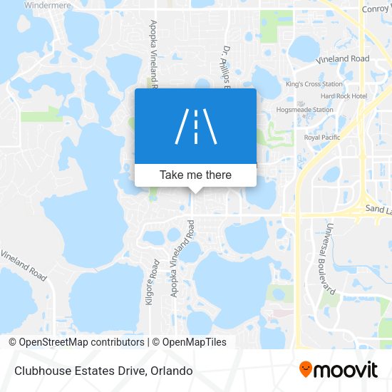 Clubhouse Estates Drive map