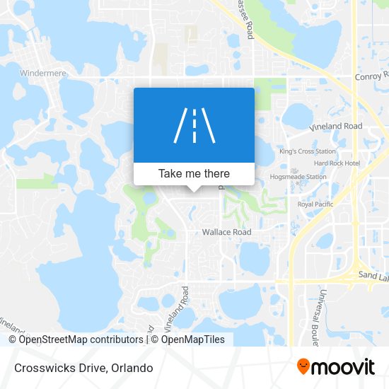 Mapa de Crosswicks Drive