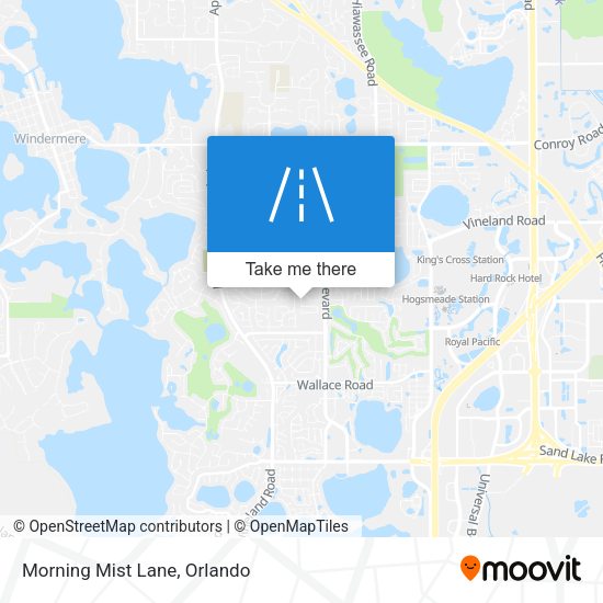 Mapa de Morning Mist Lane