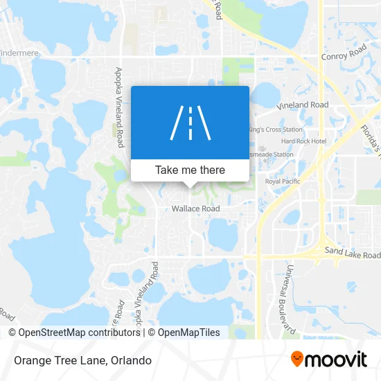 Orange Tree Lane map