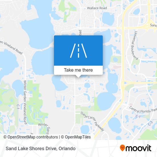 Sand Lake Shores Drive map