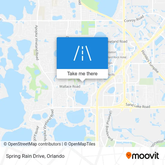 Spring Rain Drive map