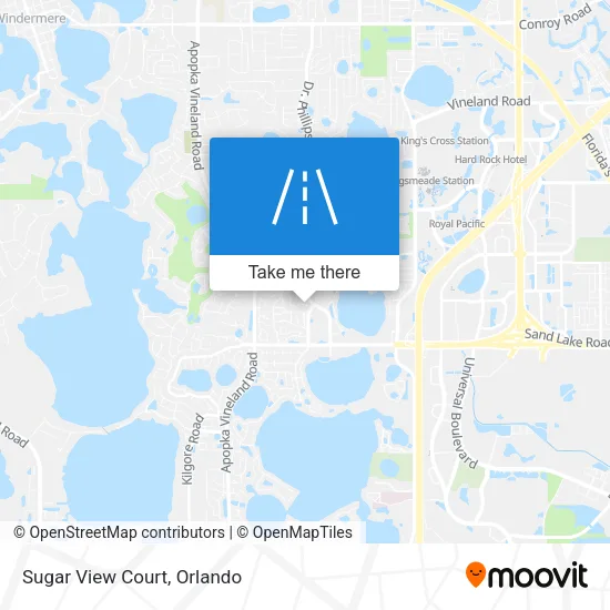 Sugar View Court map