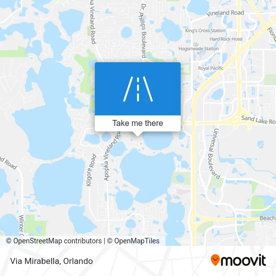 Via Mirabella map
