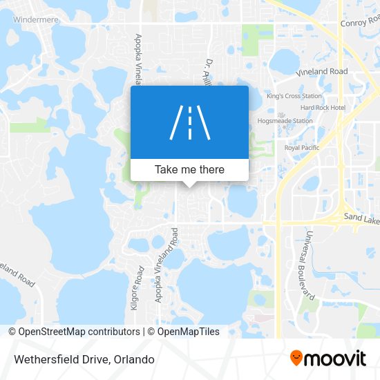 Mapa de Wethersfield Drive