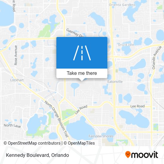 Mapa de Kennedy Boulevard
