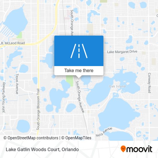 Lake Gatlin Woods Court map