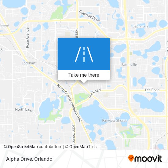 Alpha Drive map