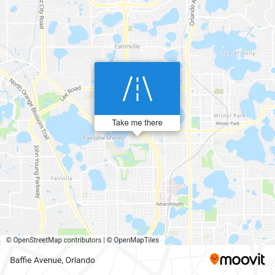 Baffie Avenue map