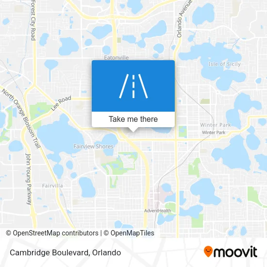 Cambridge Boulevard map