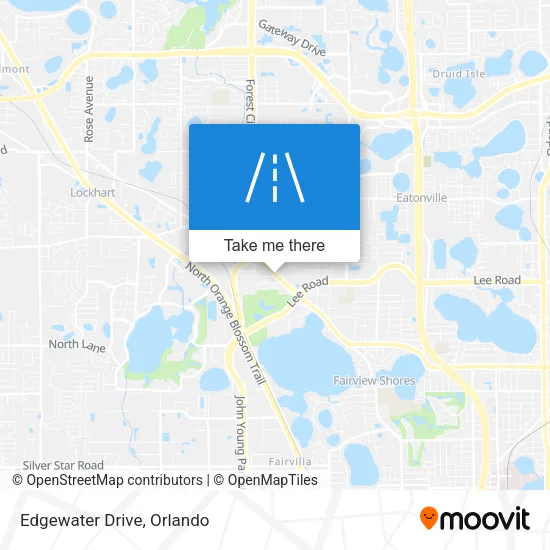 Edgewater Drive map