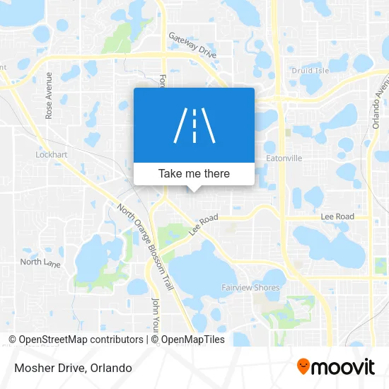 Mosher Drive map