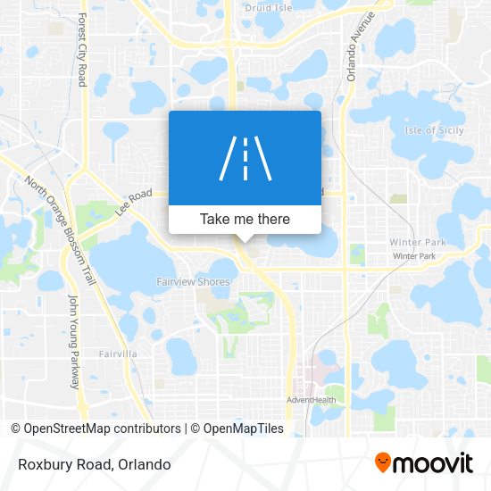 Mapa de Roxbury Road