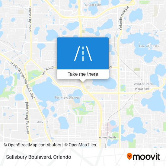 Salisbury Boulevard map