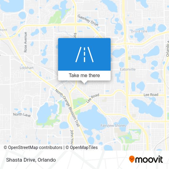 Mapa de Shasta Drive