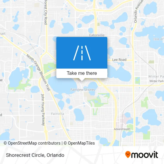Shorecrest Circle map