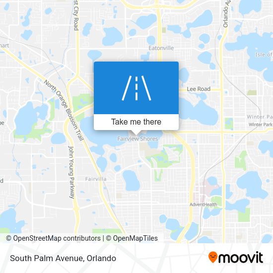 Mapa de South Palm Avenue