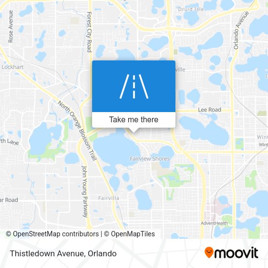Thistledown Avenue map
