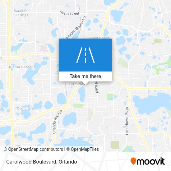 Carolwood Boulevard map