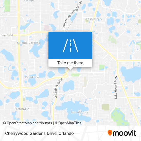 Cherrywood Gardens Drive map