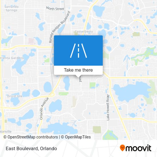 Mapa de East Boulevard