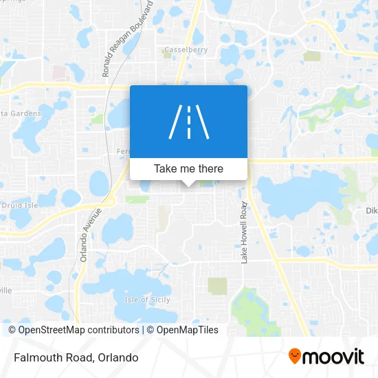 Falmouth Road map