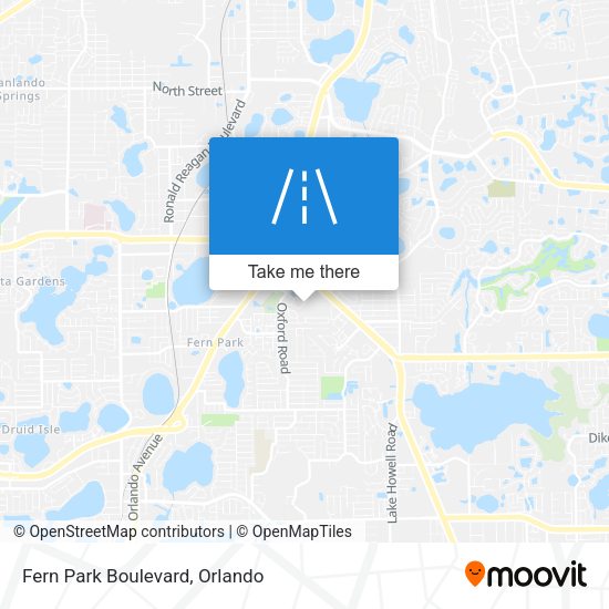 Mapa de Fern Park Boulevard